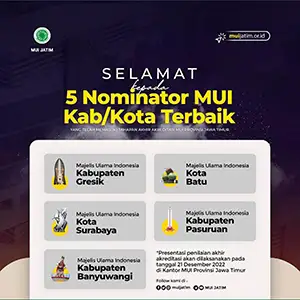 Alhamdulillah, MUI Gresik Masuk Nominasi 5 Besar MUI Kab/Kota Terbaik se-Jawa Timur