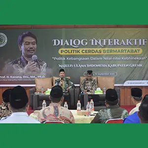 Dialog Politik Cerdas MUI, Prof Kacung Sebut Keterpilihan Masyarakat Karena Uang Sangat Kecil