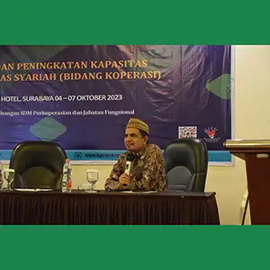 Jadi Narasumber Pelatihan DPS, Prof Chalik Sampaikan Urgensi DPS di Lembaga Keuangan Syariah