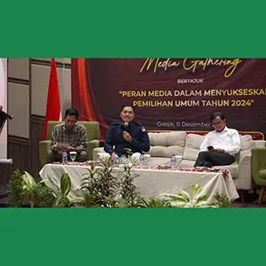 Adakan Media Gathering, KPU Gresik Ajak Insan Pers Sukseskan Pemilu 2024