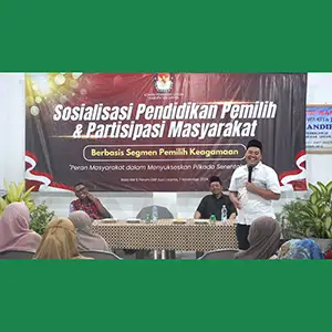Upaya Tingkatkan Partisipasi, KPU Gresik Lakukan Pendidikan Pemilih di Perum GSP